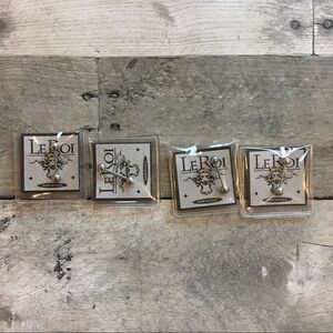 LeRoi Swarovski Crystal Stainless Steel Tongue Rings